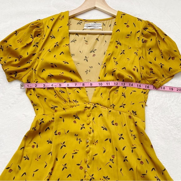 UO Satin Floral Print Mini Dress - Picture 6 of 14